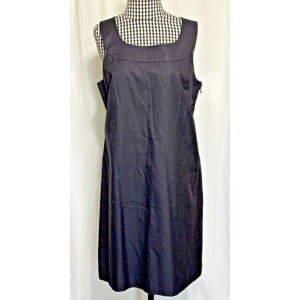 J. Crew Sleeveless Sheath Dress Navy Blue  Size 14 Lined Work Wear Career  NWT!